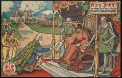 King John - handing the Charter to the Steward of West Derby 1207.

