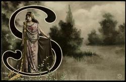 Art nouveau letter S 
