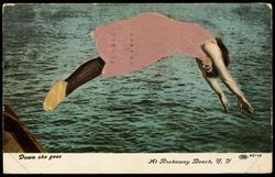Down she goes  At Rockaway Beach, N.Y.
