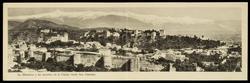 La Alhambra y las murallas de la Ciudad desde San Cristobal.
