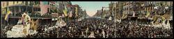 MARDI GRAS PAGEANT  NEW ORLEANS. CANAL STREET.
