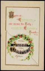 Sweet Mem'ries
Again at Christmas tide we weave the Holly round the Christmas Hearth. -Tennyson