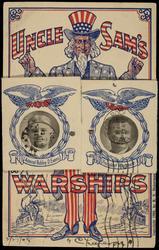 UNCLE SAM'S WARSHIPS 
Admiral Robley D. Evans.  President Roosevelt.