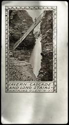 CAVERN CASCADE AND LONG STAIRS - WATKINS GLEN - N.Y.
