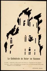La Cathédrale de Reims en flammes
