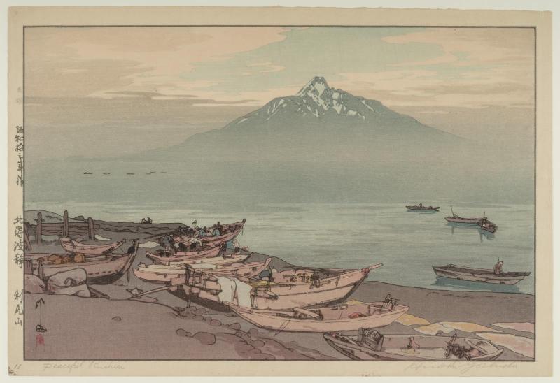 Calm Waters in the North Sea: Mount Rishiri (Hokkai hasei, Rishiri-san)