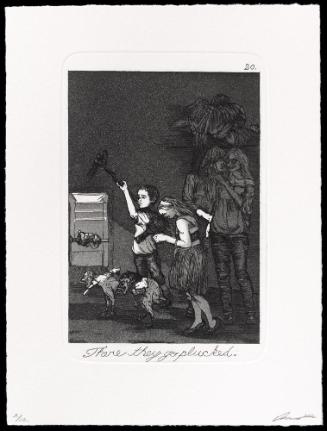 The Caprichos 20. There they go plucked