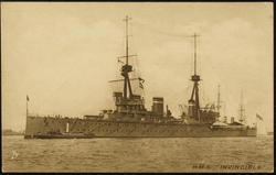 H.M.S. INVINCIBLE."