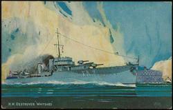 H.M. DESTROYER "WHITSHED".