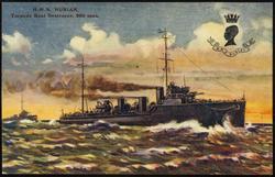 H.M.S. NUBIAN. Torpedo Boat Destroyer, 990 tons. 
Armed with Two 4 inch guns and Two Torpedo Tubes.