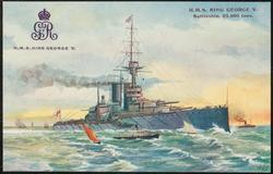 H.M.S. KING GEORGE V. Battleship, 23,600 tons.
