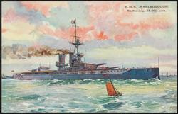 H.M.S. MARLBOROUGH. Battleship. 25,000 tons.
