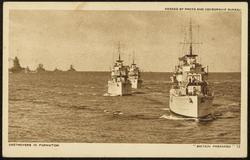DESTROYERS IN FORMATION
