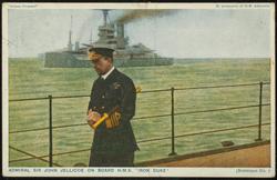 ADMIRAL SIR JOHN JELLICOE ON BOARD H.M.S. 'IRON DUKE'
