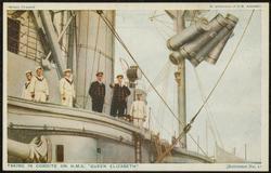 TAKING IN CORDITE ON H.M.S. 'QUEEN ELIZABETH'
