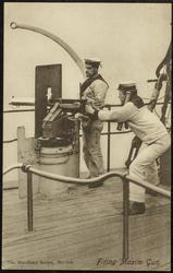 Firing Maxim Gun.
