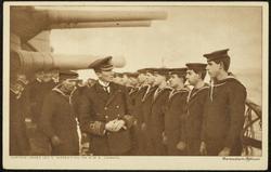 CAPTAIN JAMES LEY'S INSPECTION ON H.M.S. CANADA.
