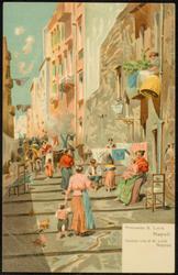 Pallonetto S. Lucia  Napoli. 
Outdoor Life at St. Lucia  Naples.
