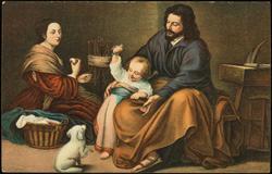 Die heilige Familie.  Murillo, Madrid
