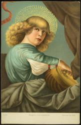 Angelo con mandola.  Melozzo da Forli, Roma.
