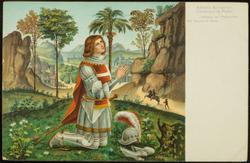 Alberto Aringhieri Cavaliere di Malta.  Alfresco del Pinturicchio, Nel Duomo di Sienna
