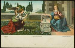 L'Annunziazione.  Leonardo da Vinci, Firenze

