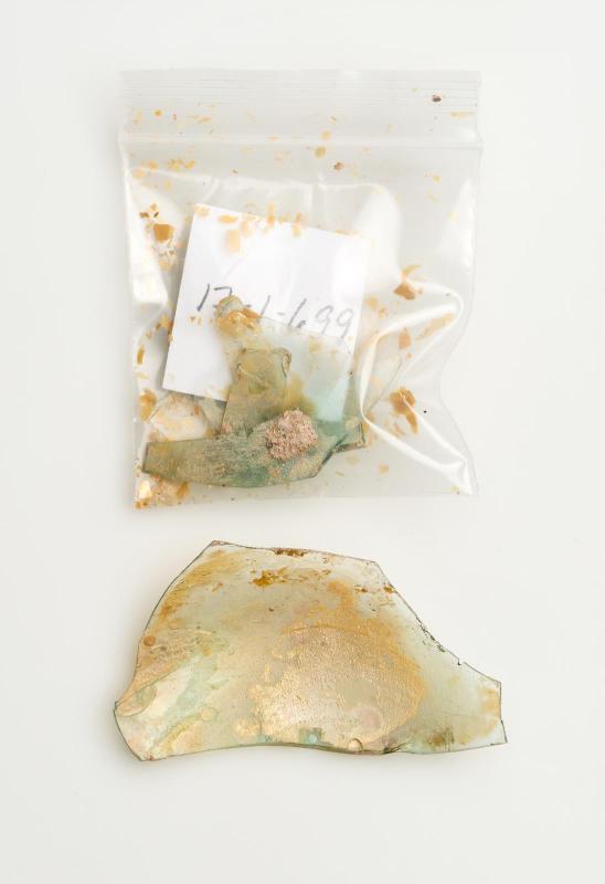 Glass and enamel fragments