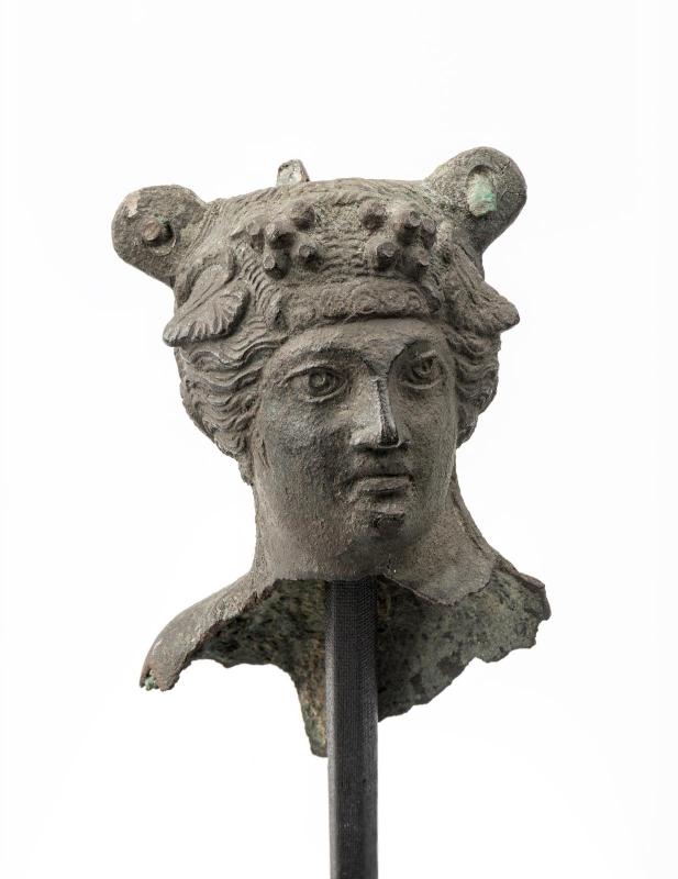 Fragment of a jar with the head of Dionysos