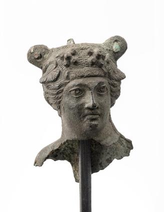 Fragment of a jar with the head of Dionysos