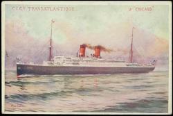 Cie. Gie. TRANSATLANTIQUE.  LE "CHICAGO"
