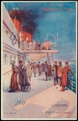 Cie Gie TRANSATLANTIQUE. LORRAINE - LE PONT-PROMENADE.

