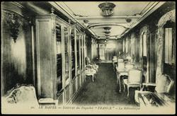 10. LE HAVRE - Intàrieur du Paquebot "FRANCE" - La Bibliotèque