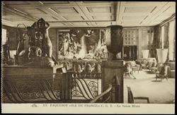 153  PAQUEBOT "ILE DE FRANCE " C.G.T. - Le Salon Mixte