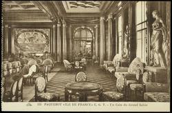 155  PAQUEBOT "ILE DE FRANCE " C.G.T. - Un Coin du Grand Salon