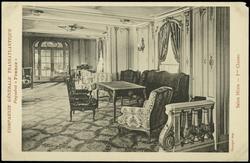 COMPAGNIE GÉNÉRALE TRANSATLANTIQUE Paquebot "France" 
Salon Mixte - 1res. Classes