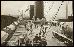 S.S. ILE DE FRANCE  THE BOAT DECK First Class
