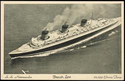 S.S. Normandie  French Line  82,799 Gross Tons
