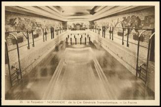 25. - Le Paquebot  "NORMANDIE." de la Cie Générale Transatlantique. - La Piscine
