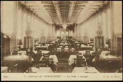 7. - Intérieur de "NORMANDIE".  - La Salle à manger.
