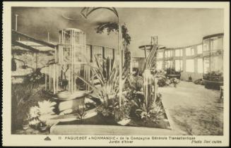 11  PAQUEBOT "NORMANDIE" de la Compagnie Générale Transatlantique 
Jardin d'hiver