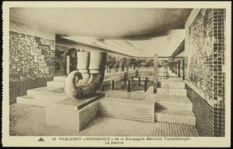 14  PAQUEBOT "NORMANDIE" de la Compagnie Générale Transatlantique 
La piscine