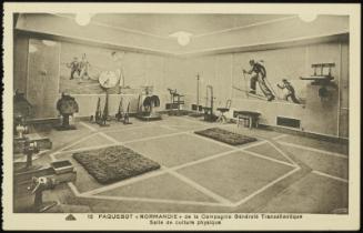 15  PAQUEBOT "NORMANDIE" de la Compagnie Générale Transatlantique 
Salle de culture physique