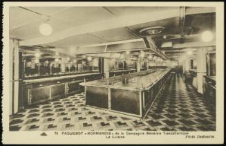 76  PAQUEBOT "NORMANDIE" de la Compagnie Générale Transatlantique 
La Cuisine