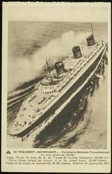 80  PAQUEBOT "NORMANDIE" - Compagnie Générale Transatlantique 
Le plus grand du monde