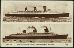 QUEEN MARY.  Photo Stewart Bâle 
NORMANDIE.  Photo BLOC