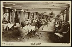 R.M.S. "AQUITANIA." Garden Lounge.
46,600 Tons.
