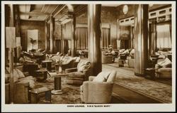CABIN LOUNGE. R.M.S. "QUEEN MARY." 
