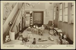 CUNARD WHITE STAR LINER  "QUEEN MARY." The World's Largest and Fastest Liner. 80,773 Tons.  
CABIN CHILDREN'S PLAYROOM.