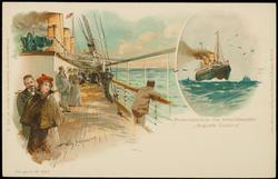 Promenadendeck des Schnelldampfers "Auguste Victoria"