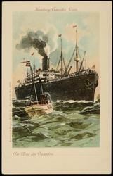 Hamburg-Amerika Linie. Am Bord des Dampfers